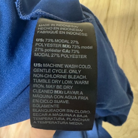 Chico's Zenergy Jogger Pants 12/14 Size Blue With Pockets Elastic Waist - Picture 5 of 5